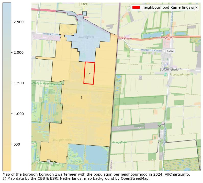 Image of the neighbourhood Kamerlingswijk at the map. This image is used as introduction to this page. This page shows a lot of information about the population in the neighbourhood Kamerlingswijk (such as the distribution by age groups of the residents, the composition of households, whether inhabitants are natives or Dutch with an immigration background, data about the houses (numbers, types, price development, use, type of property, ...) and more (car ownership, energy consumption, ...) based on open data from the Dutch Central Bureau of Statistics and various other sources!