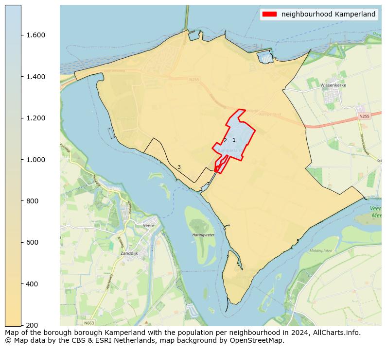 Image of the neighbourhood Kamperland at the map. This image is used as introduction to this page. This page shows a lot of information about the population in the neighbourhood Kamperland (such as the distribution by age groups of the residents, the composition of households, whether inhabitants are natives or Dutch with an immigration background, data about the houses (numbers, types, price development, use, type of property, ...) and more (car ownership, energy consumption, ...) based on open data from the Dutch Central Bureau of Statistics and various other sources!