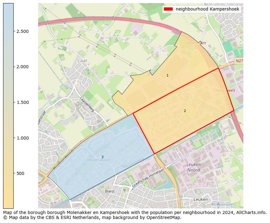 Image of the neighbourhood Kampershoek at the map. This image is used as introduction to this page. This page shows a lot of information about the population in the neighbourhood Kampershoek (such as the distribution by age groups of the residents, the composition of households, whether inhabitants are natives or Dutch with an immigration background, data about the houses (numbers, types, price development, use, type of property, ...) and more (car ownership, energy consumption, ...) based on open data from the Dutch Central Bureau of Statistics and various other sources!