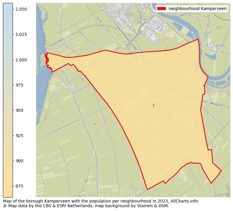 Map of the borough Kamperveen with the population per neighbourhood in 2023. This page shows a lot of information about residents (such as the distribution by age groups, family composition, gender, native or Dutch with an immigration background, ...), homes (numbers, types, price development, use, type of property, ...) and more (car ownership, energy consumption, ...) based on open data from the Dutch Central Bureau of Statistics and various other sources!