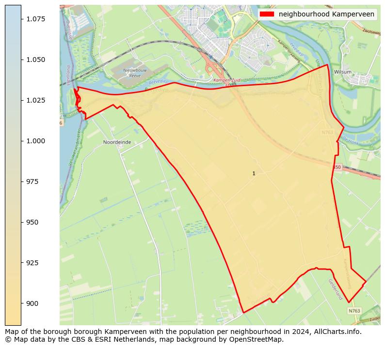 Image of the neighbourhood Kamperveen at the map. This image is used as introduction to this page. This page shows a lot of information about the population in the neighbourhood Kamperveen (such as the distribution by age groups of the residents, the composition of households, whether inhabitants are natives or Dutch with an immigration background, data about the houses (numbers, types, price development, use, type of property, ...) and more (car ownership, energy consumption, ...) based on open data from the Dutch Central Bureau of Statistics and various other sources!