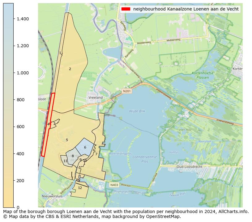 Image of the neighbourhood Kanaalzone Loenen aan de Vecht at the map. This image is used as introduction to this page. This page shows a lot of information about the population in the neighbourhood Kanaalzone Loenen aan de Vecht (such as the distribution by age groups of the residents, the composition of households, whether inhabitants are natives or Dutch with an immigration background, data about the houses (numbers, types, price development, use, type of property, ...) and more (car ownership, energy consumption, ...) based on open data from the Dutch Central Bureau of Statistics and various other sources!