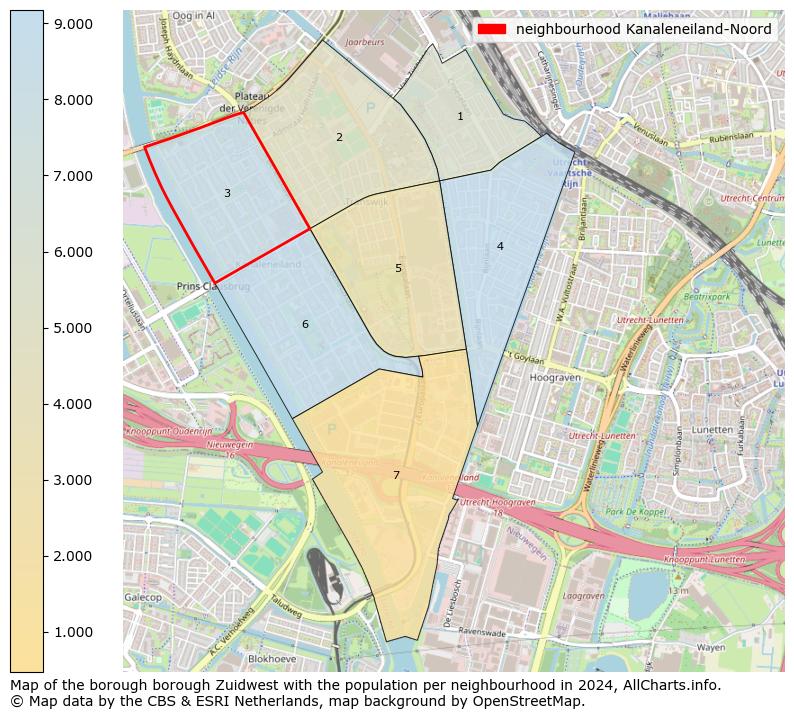 Image of the neighbourhood Kanaleneiland-Noord at the map. This image is used as introduction to this page. This page shows a lot of information about the population in the neighbourhood Kanaleneiland-Noord (such as the distribution by age groups of the residents, the composition of households, whether inhabitants are natives or Dutch with an immigration background, data about the houses (numbers, types, price development, use, type of property, ...) and more (car ownership, energy consumption, ...) based on open data from the Dutch Central Bureau of Statistics and various other sources!