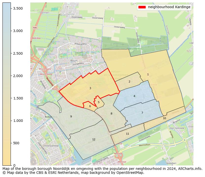 Image of the neighbourhood Kardinge at the map. This image is used as introduction to this page. This page shows a lot of information about the population in the neighbourhood Kardinge (such as the distribution by age groups of the residents, the composition of households, whether inhabitants are natives or Dutch with an immigration background, data about the houses (numbers, types, price development, use, type of property, ...) and more (car ownership, energy consumption, ...) based on open data from the Dutch Central Bureau of Statistics and various other sources!