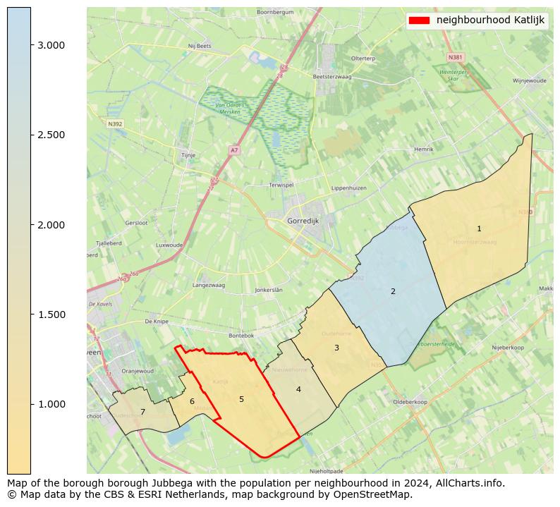 Image of the neighbourhood Katlijk at the map. This image is used as introduction to this page. This page shows a lot of information about the population in the neighbourhood Katlijk (such as the distribution by age groups of the residents, the composition of households, whether inhabitants are natives or Dutch with an immigration background, data about the houses (numbers, types, price development, use, type of property, ...) and more (car ownership, energy consumption, ...) based on open data from the Dutch Central Bureau of Statistics and various other sources!