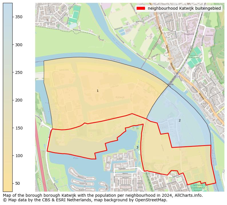 Image of the neighbourhood Katwijk buitengebied at the map. This image is used as introduction to this page. This page shows a lot of information about the population in the neighbourhood Katwijk buitengebied (such as the distribution by age groups of the residents, the composition of households, whether inhabitants are natives or Dutch with an immigration background, data about the houses (numbers, types, price development, use, type of property, ...) and more (car ownership, energy consumption, ...) based on open data from the Dutch Central Bureau of Statistics and various other sources!