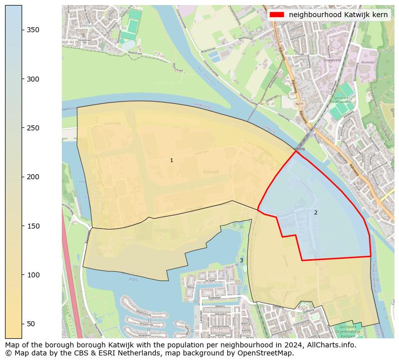 Image of the neighbourhood Katwijk kern at the map. This image is used as introduction to this page. This page shows a lot of information about the population in the neighbourhood Katwijk kern (such as the distribution by age groups of the residents, the composition of households, whether inhabitants are natives or Dutch with an immigration background, data about the houses (numbers, types, price development, use, type of property, ...) and more (car ownership, energy consumption, ...) based on open data from the Dutch Central Bureau of Statistics and various other sources!