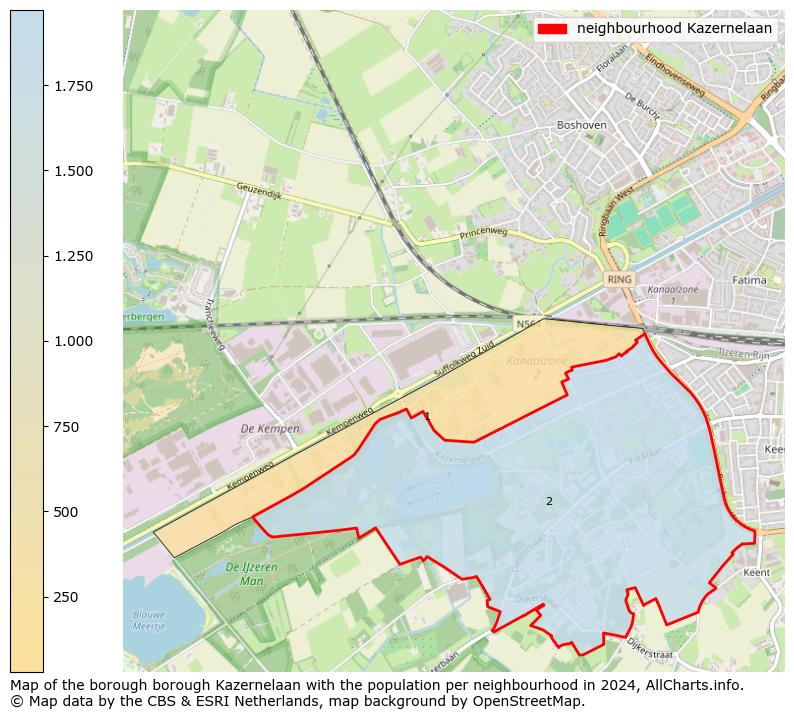 Image of the neighbourhood Kazernelaan at the map. This image is used as introduction to this page. This page shows a lot of information about the population in the neighbourhood Kazernelaan (such as the distribution by age groups of the residents, the composition of households, whether inhabitants are natives or Dutch with an immigration background, data about the houses (numbers, types, price development, use, type of property, ...) and more (car ownership, energy consumption, ...) based on open data from the Dutch Central Bureau of Statistics and various other sources!