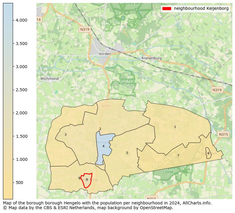 Image of the neighbourhood Keijenborg at the map. This image is used as introduction to this page. This page shows a lot of information about the population in the neighbourhood Keijenborg (such as the distribution by age groups of the residents, the composition of households, whether inhabitants are natives or Dutch with an immigration background, data about the houses (numbers, types, price development, use, type of property, ...) and more (car ownership, energy consumption, ...) based on open data from the Dutch Central Bureau of Statistics and various other sources!