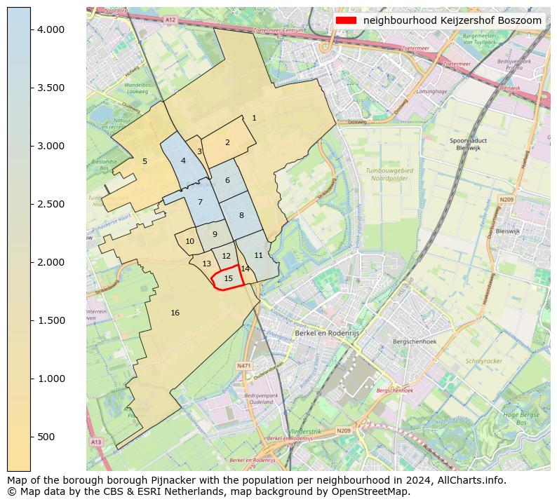 Image of the neighbourhood Keijzershof Boszoom at the map. This image is used as introduction to this page. This page shows a lot of information about the population in the neighbourhood Keijzershof Boszoom (such as the distribution by age groups of the residents, the composition of households, whether inhabitants are natives or Dutch with an immigration background, data about the houses (numbers, types, price development, use, type of property, ...) and more (car ownership, energy consumption, ...) based on open data from the Dutch Central Bureau of Statistics and various other sources!