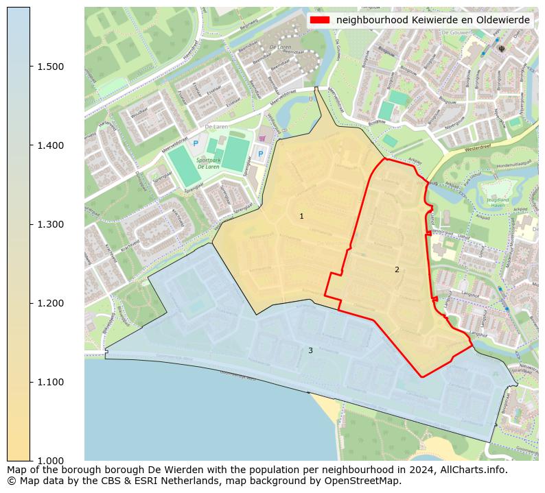 Image of the neighbourhood Keiwierde en Oldewierde at the map. This image is used as introduction to this page. This page shows a lot of information about the population in the neighbourhood Keiwierde en Oldewierde (such as the distribution by age groups of the residents, the composition of households, whether inhabitants are natives or Dutch with an immigration background, data about the houses (numbers, types, price development, use, type of property, ...) and more (car ownership, energy consumption, ...) based on open data from the Dutch Central Bureau of Statistics and various other sources!