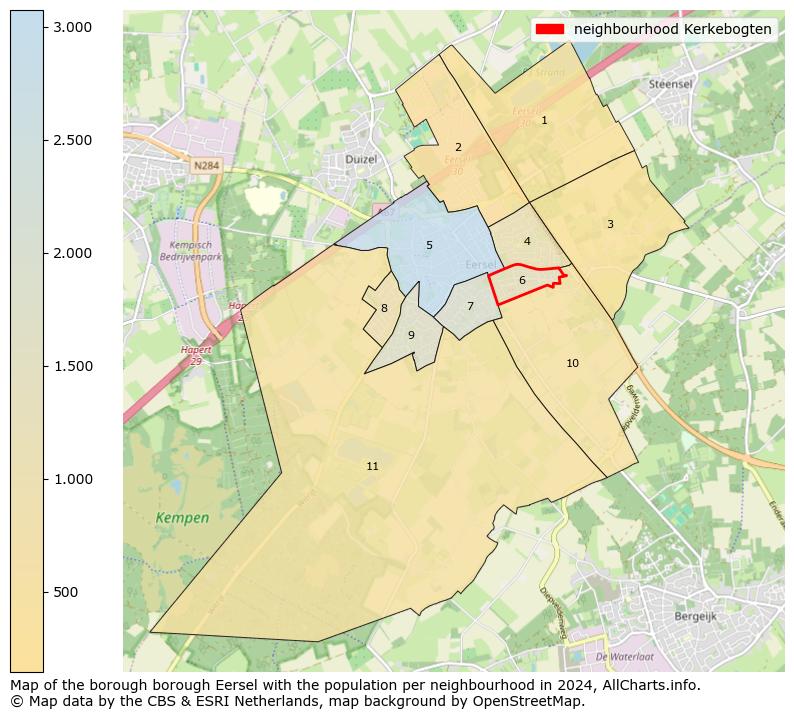 Image of the neighbourhood Kerkebogten at the map. This image is used as introduction to this page. This page shows a lot of information about the population in the neighbourhood Kerkebogten (such as the distribution by age groups of the residents, the composition of households, whether inhabitants are natives or Dutch with an immigration background, data about the houses (numbers, types, price development, use, type of property, ...) and more (car ownership, energy consumption, ...) based on open data from the Dutch Central Bureau of Statistics and various other sources!