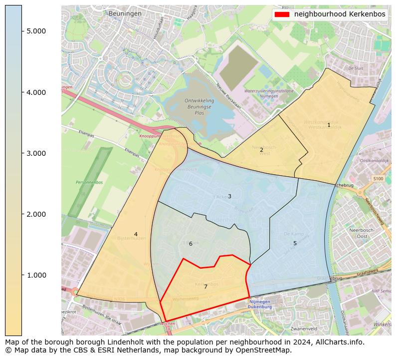 Image of the neighbourhood Kerkenbos at the map. This image is used as introduction to this page. This page shows a lot of information about the population in the neighbourhood Kerkenbos (such as the distribution by age groups of the residents, the composition of households, whether inhabitants are natives or Dutch with an immigration background, data about the houses (numbers, types, price development, use, type of property, ...) and more (car ownership, energy consumption, ...) based on open data from the Dutch Central Bureau of Statistics and various other sources!