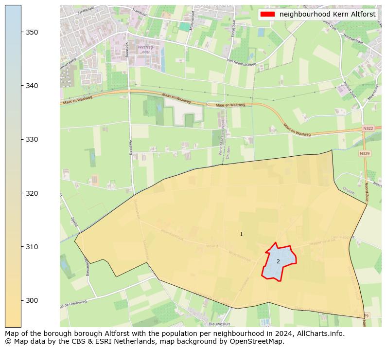 Image of the neighbourhood Kern Altforst at the map. This image is used as introduction to this page. This page shows a lot of information about the population in the neighbourhood Kern Altforst (such as the distribution by age groups of the residents, the composition of households, whether inhabitants are natives or Dutch with an immigration background, data about the houses (numbers, types, price development, use, type of property, ...) and more (car ownership, energy consumption, ...) based on open data from the Dutch Central Bureau of Statistics and various other sources!