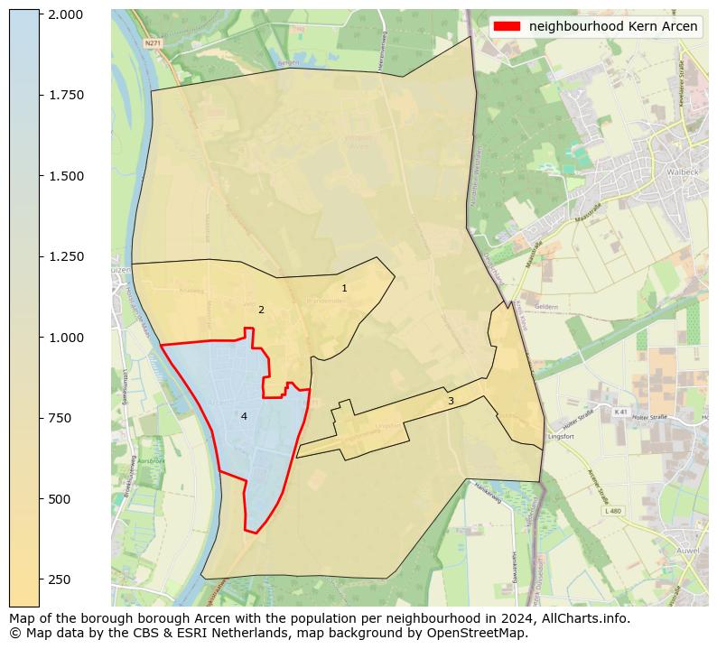 Image of the neighbourhood Kern Arcen at the map. This image is used as introduction to this page. This page shows a lot of information about the population in the neighbourhood Kern Arcen (such as the distribution by age groups of the residents, the composition of households, whether inhabitants are natives or Dutch with an immigration background, data about the houses (numbers, types, price development, use, type of property, ...) and more (car ownership, energy consumption, ...) based on open data from the Dutch Central Bureau of Statistics and various other sources!