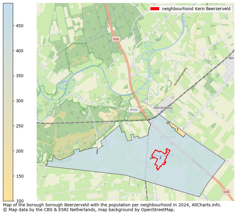 Image of the neighbourhood Kern Beerzerveld at the map. This image is used as introduction to this page. This page shows a lot of information about the population in the neighbourhood Kern Beerzerveld (such as the distribution by age groups of the residents, the composition of households, whether inhabitants are natives or Dutch with an immigration background, data about the houses (numbers, types, price development, use, type of property, ...) and more (car ownership, energy consumption, ...) based on open data from the Dutch Central Bureau of Statistics and various other sources!