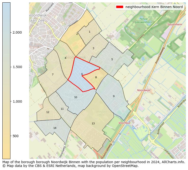 Image of the neighbourhood Kern Binnen Noord at the map. This image is used as introduction to this page. This page shows a lot of information about the population in the neighbourhood Kern Binnen Noord (such as the distribution by age groups of the residents, the composition of households, whether inhabitants are natives or Dutch with an immigration background, data about the houses (numbers, types, price development, use, type of property, ...) and more (car ownership, energy consumption, ...) based on open data from the Dutch Central Bureau of Statistics and various other sources!