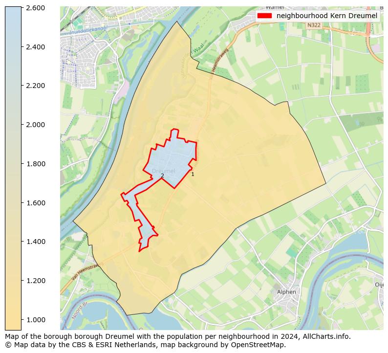 Image of the neighbourhood Kern Dreumel at the map. This image is used as introduction to this page. This page shows a lot of information about the population in the neighbourhood Kern Dreumel (such as the distribution by age groups of the residents, the composition of households, whether inhabitants are natives or Dutch with an immigration background, data about the houses (numbers, types, price development, use, type of property, ...) and more (car ownership, energy consumption, ...) based on open data from the Dutch Central Bureau of Statistics and various other sources!