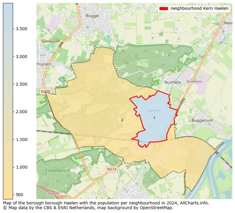 Image of the neighbourhood Kern Haelen at the map. This image is used as introduction to this page. This page shows a lot of information about the population in the neighbourhood Kern Haelen (such as the distribution by age groups of the residents, the composition of households, whether inhabitants are natives or Dutch with an immigration background, data about the houses (numbers, types, price development, use, type of property, ...) and more (car ownership, energy consumption, ...) based on open data from the Dutch Central Bureau of Statistics and various other sources!