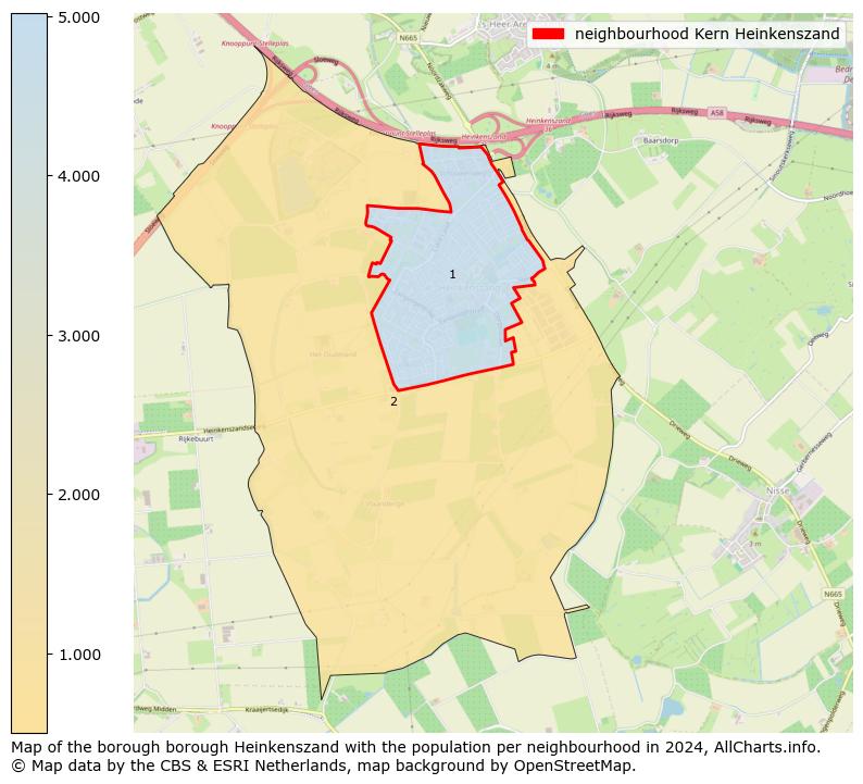 Image of the neighbourhood Kern Heinkenszand at the map. This image is used as introduction to this page. This page shows a lot of information about the population in the neighbourhood Kern Heinkenszand (such as the distribution by age groups of the residents, the composition of households, whether inhabitants are natives or Dutch with an immigration background, data about the houses (numbers, types, price development, use, type of property, ...) and more (car ownership, energy consumption, ...) based on open data from the Dutch Central Bureau of Statistics and various other sources!