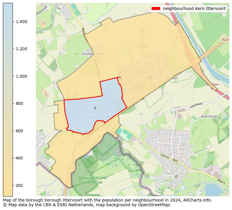 Image of the neighbourhood Kern Ittervoort at the map. This image is used as introduction to this page. This page shows a lot of information about the population in the neighbourhood Kern Ittervoort (such as the distribution by age groups of the residents, the composition of households, whether inhabitants are natives or Dutch with an immigration background, data about the houses (numbers, types, price development, use, type of property, ...) and more (car ownership, energy consumption, ...) based on open data from the Dutch Central Bureau of Statistics and various other sources!