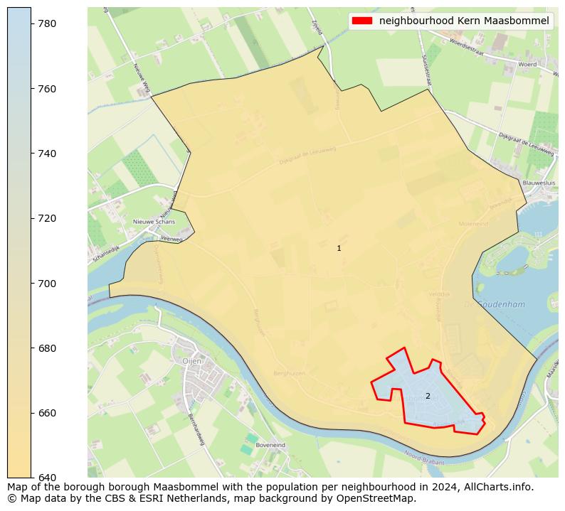 Image of the neighbourhood Kern Maasbommel at the map. This image is used as introduction to this page. This page shows a lot of information about the population in the neighbourhood Kern Maasbommel (such as the distribution by age groups of the residents, the composition of households, whether inhabitants are natives or Dutch with an immigration background, data about the houses (numbers, types, price development, use, type of property, ...) and more (car ownership, energy consumption, ...) based on open data from the Dutch Central Bureau of Statistics and various other sources!