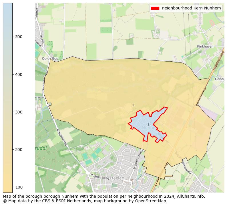 Image of the neighbourhood Kern Nunhem at the map. This image is used as introduction to this page. This page shows a lot of information about the population in the neighbourhood Kern Nunhem (such as the distribution by age groups of the residents, the composition of households, whether inhabitants are natives or Dutch with an immigration background, data about the houses (numbers, types, price development, use, type of property, ...) and more (car ownership, energy consumption, ...) based on open data from the Dutch Central Bureau of Statistics and various other sources!