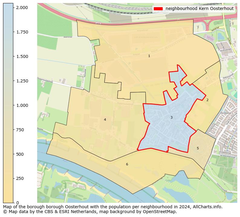 Image of the neighbourhood Kern Oosterhout at the map. This image is used as introduction to this page. This page shows a lot of information about the population in the neighbourhood Kern Oosterhout (such as the distribution by age groups of the residents, the composition of households, whether inhabitants are natives or Dutch with an immigration background, data about the houses (numbers, types, price development, use, type of property, ...) and more (car ownership, energy consumption, ...) based on open data from the Dutch Central Bureau of Statistics and various other sources!