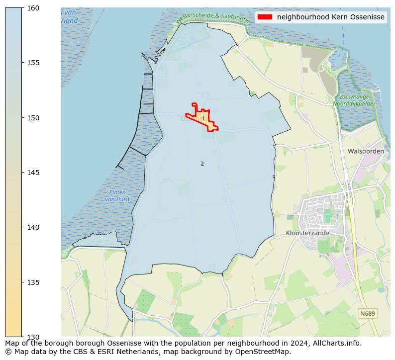 Image of the neighbourhood Kern Ossenisse at the map. This image is used as introduction to this page. This page shows a lot of information about the population in the neighbourhood Kern Ossenisse (such as the distribution by age groups of the residents, the composition of households, whether inhabitants are natives or Dutch with an immigration background, data about the houses (numbers, types, price development, use, type of property, ...) and more (car ownership, energy consumption, ...) based on open data from the Dutch Central Bureau of Statistics and various other sources!