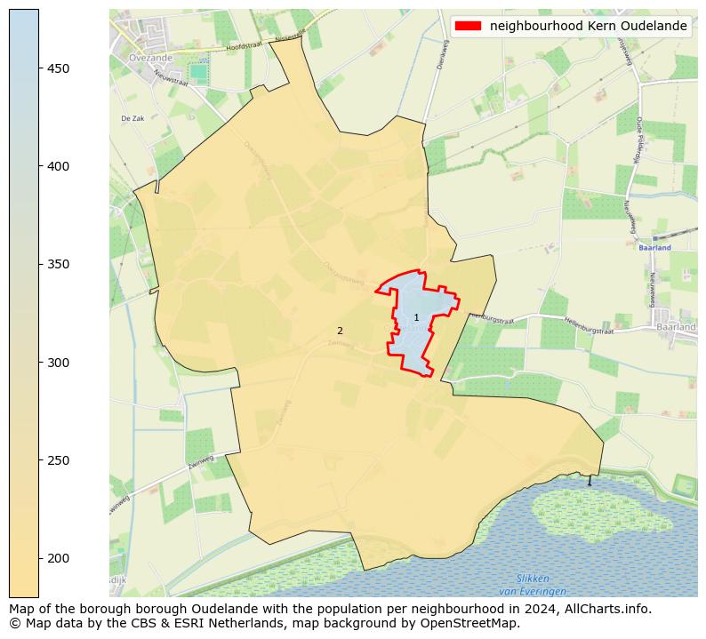 Image of the neighbourhood Kern Oudelande at the map. This image is used as introduction to this page. This page shows a lot of information about the population in the neighbourhood Kern Oudelande (such as the distribution by age groups of the residents, the composition of households, whether inhabitants are natives or Dutch with an immigration background, data about the houses (numbers, types, price development, use, type of property, ...) and more (car ownership, energy consumption, ...) based on open data from the Dutch Central Bureau of Statistics and various other sources!