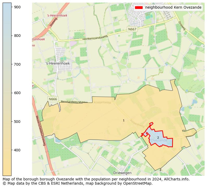 Image of the neighbourhood Kern Ovezande at the map. This image is used as introduction to this page. This page shows a lot of information about the population in the neighbourhood Kern Ovezande (such as the distribution by age groups of the residents, the composition of households, whether inhabitants are natives or Dutch with an immigration background, data about the houses (numbers, types, price development, use, type of property, ...) and more (car ownership, energy consumption, ...) based on open data from the Dutch Central Bureau of Statistics and various other sources!