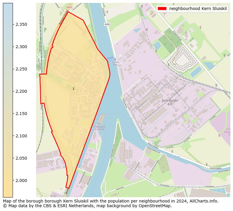 Image of the neighbourhood Kern Sluiskil at the map. This image is used as introduction to this page. This page shows a lot of information about the population in the neighbourhood Kern Sluiskil (such as the distribution by age groups of the residents, the composition of households, whether inhabitants are natives or Dutch with an immigration background, data about the houses (numbers, types, price development, use, type of property, ...) and more (car ownership, energy consumption, ...) based on open data from the Dutch Central Bureau of Statistics and various other sources!