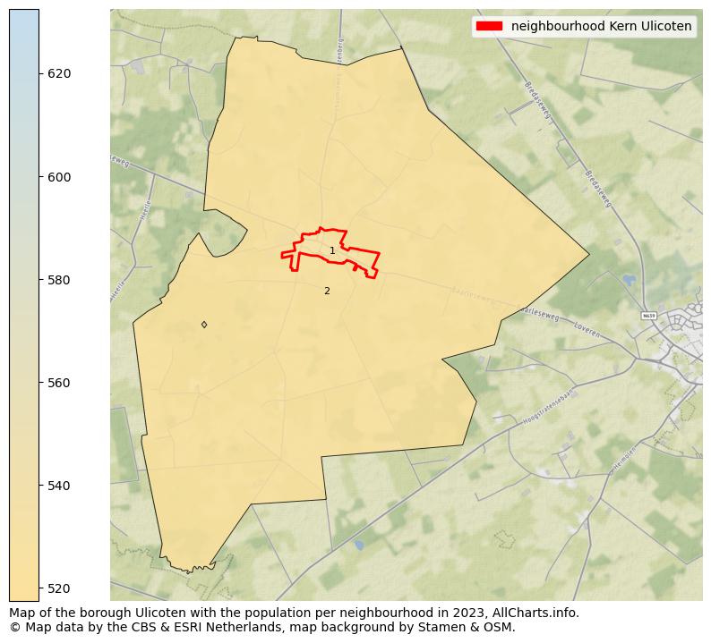 Map of the borough Ulicoten with the population per neighbourhood in 2023. This page shows a lot of information about residents (such as the distribution by age groups, family composition, gender, native or Dutch with an immigration background, ...), homes (numbers, types, price development, use, type of property, ...) and more (car ownership, energy consumption, ...) based on open data from the Dutch Central Bureau of Statistics and various other sources!