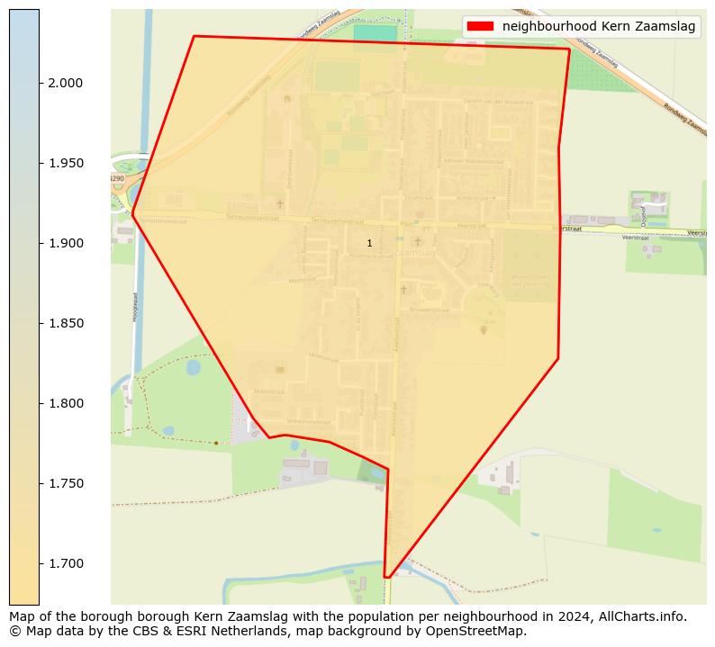 Image of the neighbourhood Kern Zaamslag at the map. This image is used as introduction to this page. This page shows a lot of information about the population in the neighbourhood Kern Zaamslag (such as the distribution by age groups of the residents, the composition of households, whether inhabitants are natives or Dutch with an immigration background, data about the houses (numbers, types, price development, use, type of property, ...) and more (car ownership, energy consumption, ...) based on open data from the Dutch Central Bureau of Statistics and various other sources!