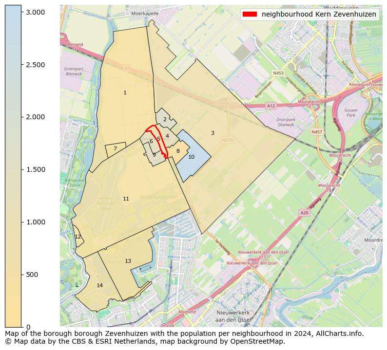 Image of the neighbourhood Kern Zevenhuizen at the map. This image is used as introduction to this page. This page shows a lot of information about the population in the neighbourhood Kern Zevenhuizen (such as the distribution by age groups of the residents, the composition of households, whether inhabitants are natives or Dutch with an immigration background, data about the houses (numbers, types, price development, use, type of property, ...) and more (car ownership, energy consumption, ...) based on open data from the Dutch Central Bureau of Statistics and various other sources!