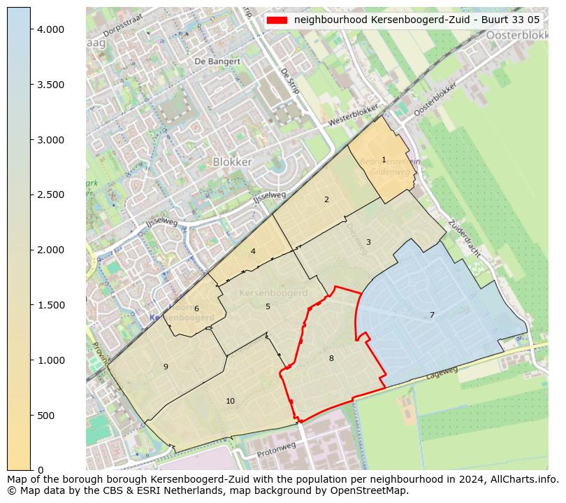 Image of the neighbourhood Kersenboogerd-Zuid - Buurt 33 05 at the map. This image is used as introduction to this page. This page shows a lot of information about the population in the neighbourhood Kersenboogerd-Zuid - Buurt 33 05 (such as the distribution by age groups of the residents, the composition of households, whether inhabitants are natives or Dutch with an immigration background, data about the houses (numbers, types, price development, use, type of property, ...) and more (car ownership, energy consumption, ...) based on open data from the Dutch Central Bureau of Statistics and various other sources!