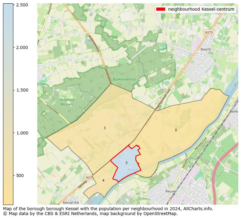 Image of the neighbourhood Kessel-centrum at the map. This image is used as introduction to this page. This page shows a lot of information about the population in the neighbourhood Kessel-centrum (such as the distribution by age groups of the residents, the composition of households, whether inhabitants are natives or Dutch with an immigration background, data about the houses (numbers, types, price development, use, type of property, ...) and more (car ownership, energy consumption, ...) based on open data from the Dutch Central Bureau of Statistics and various other sources!