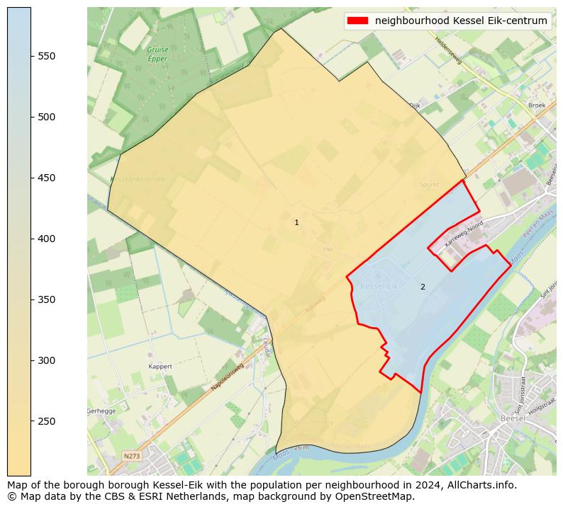 Image of the neighbourhood Kessel Eik-centrum at the map. This image is used as introduction to this page. This page shows a lot of information about the population in the neighbourhood Kessel Eik-centrum (such as the distribution by age groups of the residents, the composition of households, whether inhabitants are natives or Dutch with an immigration background, data about the houses (numbers, types, price development, use, type of property, ...) and more (car ownership, energy consumption, ...) based on open data from the Dutch Central Bureau of Statistics and various other sources!