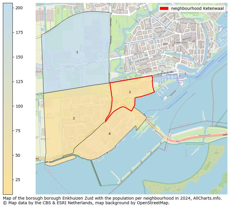 Image of the neighbourhood Ketenwaal at the map. This image is used as introduction to this page. This page shows a lot of information about the population in the neighbourhood Ketenwaal (such as the distribution by age groups of the residents, the composition of households, whether inhabitants are natives or Dutch with an immigration background, data about the houses (numbers, types, price development, use, type of property, ...) and more (car ownership, energy consumption, ...) based on open data from the Dutch Central Bureau of Statistics and various other sources!