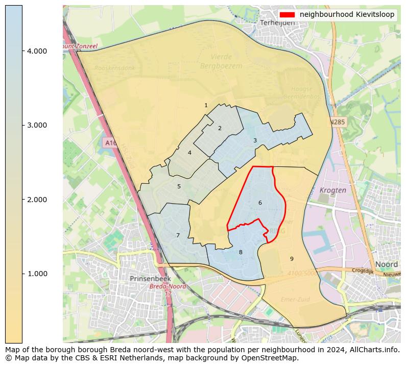 Image of the neighbourhood Kievitsloop at the map. This image is used as introduction to this page. This page shows a lot of information about the population in the neighbourhood Kievitsloop (such as the distribution by age groups of the residents, the composition of households, whether inhabitants are natives or Dutch with an immigration background, data about the houses (numbers, types, price development, use, type of property, ...) and more (car ownership, energy consumption, ...) based on open data from the Dutch Central Bureau of Statistics and various other sources!