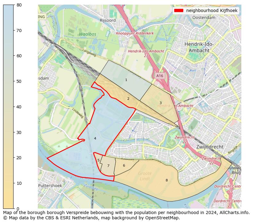 Image of the neighbourhood Kijfhoek at the map. This image is used as introduction to this page. This page shows a lot of information about the population in the neighbourhood Kijfhoek (such as the distribution by age groups of the residents, the composition of households, whether inhabitants are natives or Dutch with an immigration background, data about the houses (numbers, types, price development, use, type of property, ...) and more (car ownership, energy consumption, ...) based on open data from the Dutch Central Bureau of Statistics and various other sources!