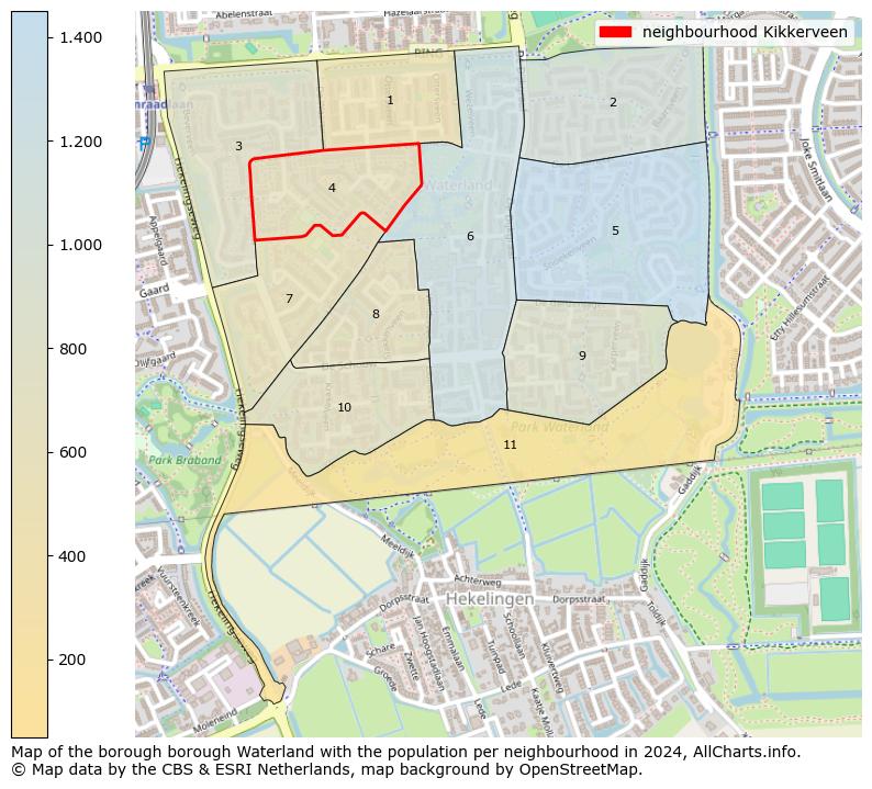 Image of the neighbourhood Kikkerveen at the map. This image is used as introduction to this page. This page shows a lot of information about the population in the neighbourhood Kikkerveen (such as the distribution by age groups of the residents, the composition of households, whether inhabitants are natives or Dutch with an immigration background, data about the houses (numbers, types, price development, use, type of property, ...) and more (car ownership, energy consumption, ...) based on open data from the Dutch Central Bureau of Statistics and various other sources!