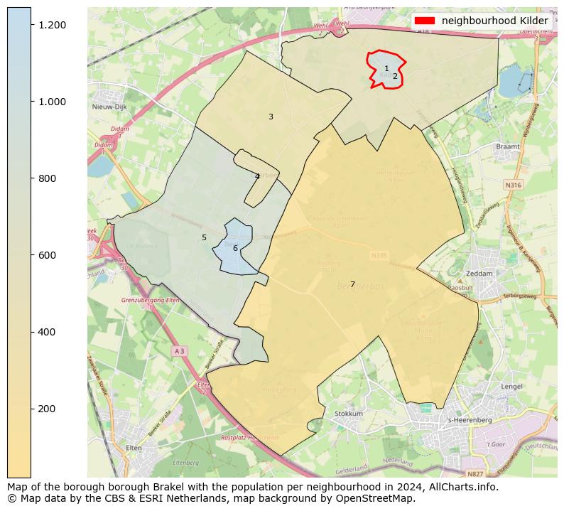 Image of the neighbourhood Kilder at the map. This image is used as introduction to this page. This page shows a lot of information about the population in the neighbourhood Kilder (such as the distribution by age groups of the residents, the composition of households, whether inhabitants are natives or Dutch with an immigration background, data about the houses (numbers, types, price development, use, type of property, ...) and more (car ownership, energy consumption, ...) based on open data from the Dutch Central Bureau of Statistics and various other sources!