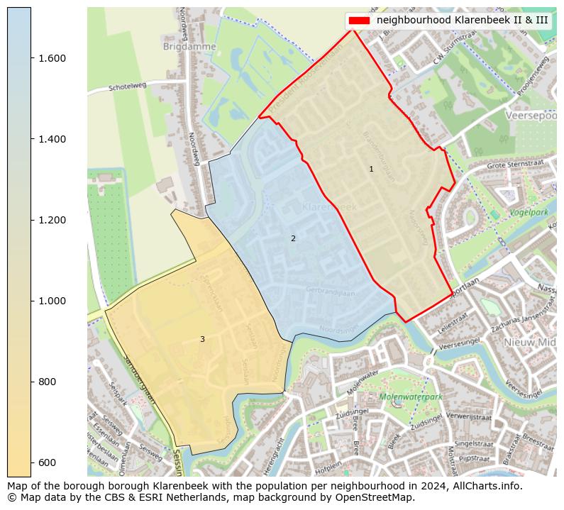 Image of the neighbourhood Klarenbeek II & III at the map. This image is used as introduction to this page. This page shows a lot of information about the population in the neighbourhood Klarenbeek II & III (such as the distribution by age groups of the residents, the composition of households, whether inhabitants are natives or Dutch with an immigration background, data about the houses (numbers, types, price development, use, type of property, ...) and more (car ownership, energy consumption, ...) based on open data from the Dutch Central Bureau of Statistics and various other sources!