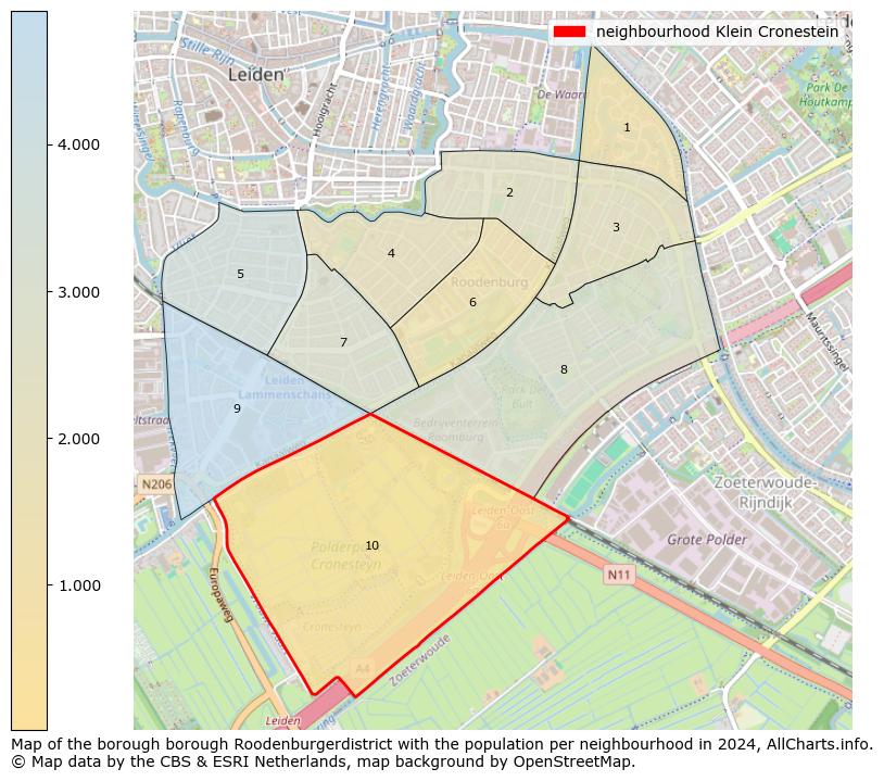 Image of the neighbourhood Klein Cronestein at the map. This image is used as introduction to this page. This page shows a lot of information about the population in the neighbourhood Klein Cronestein (such as the distribution by age groups of the residents, the composition of households, whether inhabitants are natives or Dutch with an immigration background, data about the houses (numbers, types, price development, use, type of property, ...) and more (car ownership, energy consumption, ...) based on open data from the Dutch Central Bureau of Statistics and various other sources!