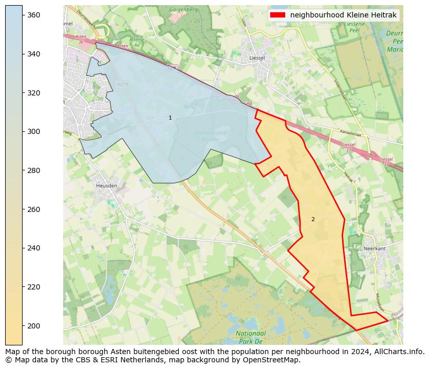 Image of the neighbourhood Kleine Heitrak at the map. This image is used as introduction to this page. This page shows a lot of information about the population in the neighbourhood Kleine Heitrak (such as the distribution by age groups of the residents, the composition of households, whether inhabitants are natives or Dutch with an immigration background, data about the houses (numbers, types, price development, use, type of property, ...) and more (car ownership, energy consumption, ...) based on open data from the Dutch Central Bureau of Statistics and various other sources!