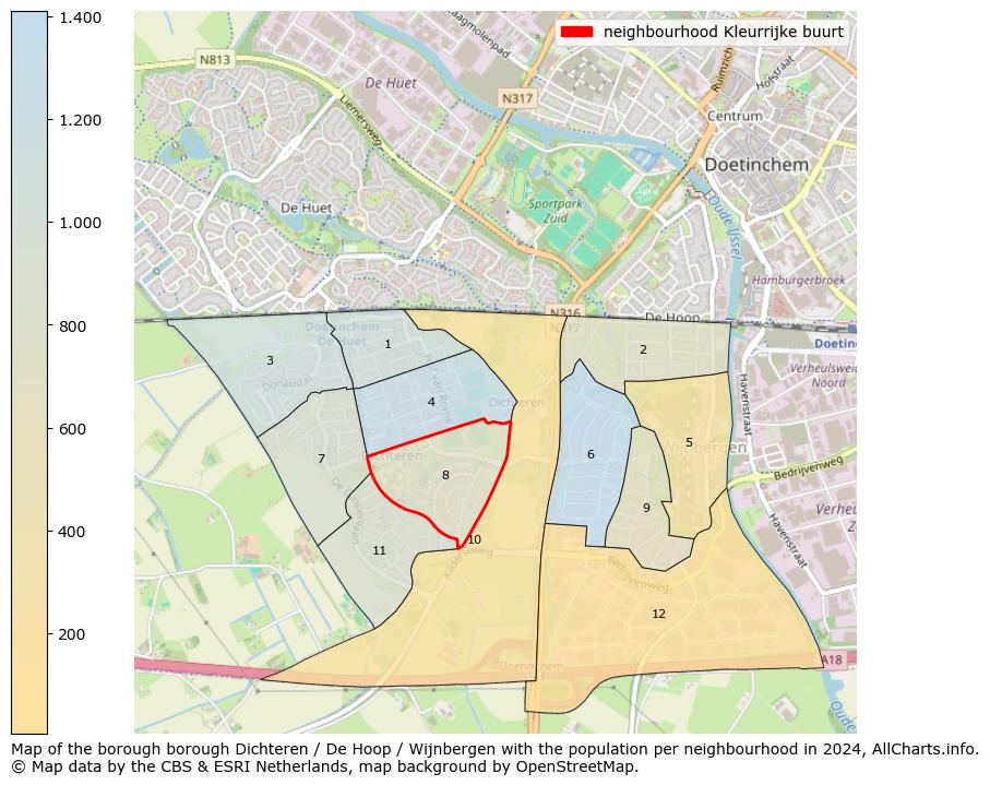 Image of the neighbourhood Kleurrijke buurt at the map. This image is used as introduction to this page. This page shows a lot of information about the population in the neighbourhood Kleurrijke buurt (such as the distribution by age groups of the residents, the composition of households, whether inhabitants are natives or Dutch with an immigration background, data about the houses (numbers, types, price development, use, type of property, ...) and more (car ownership, energy consumption, ...) based on open data from the Dutch Central Bureau of Statistics and various other sources!