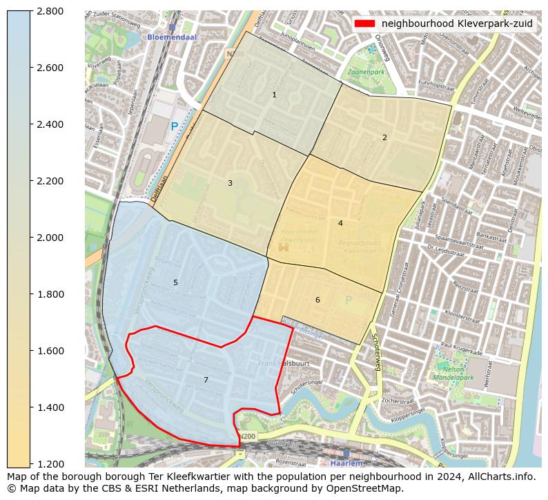 Image of the neighbourhood Kleverpark-zuid at the map. This image is used as introduction to this page. This page shows a lot of information about the population in the neighbourhood Kleverpark-zuid (such as the distribution by age groups of the residents, the composition of households, whether inhabitants are natives or Dutch with an immigration background, data about the houses (numbers, types, price development, use, type of property, ...) and more (car ownership, energy consumption, ...) based on open data from the Dutch Central Bureau of Statistics and various other sources!