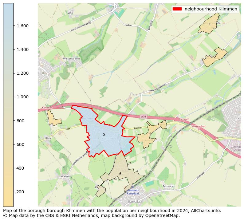 Image of the neighbourhood Klimmen at the map. This image is used as introduction to this page. This page shows a lot of information about the population in the neighbourhood Klimmen (such as the distribution by age groups of the residents, the composition of households, whether inhabitants are natives or Dutch with an immigration background, data about the houses (numbers, types, price development, use, type of property, ...) and more (car ownership, energy consumption, ...) based on open data from the Dutch Central Bureau of Statistics and various other sources!