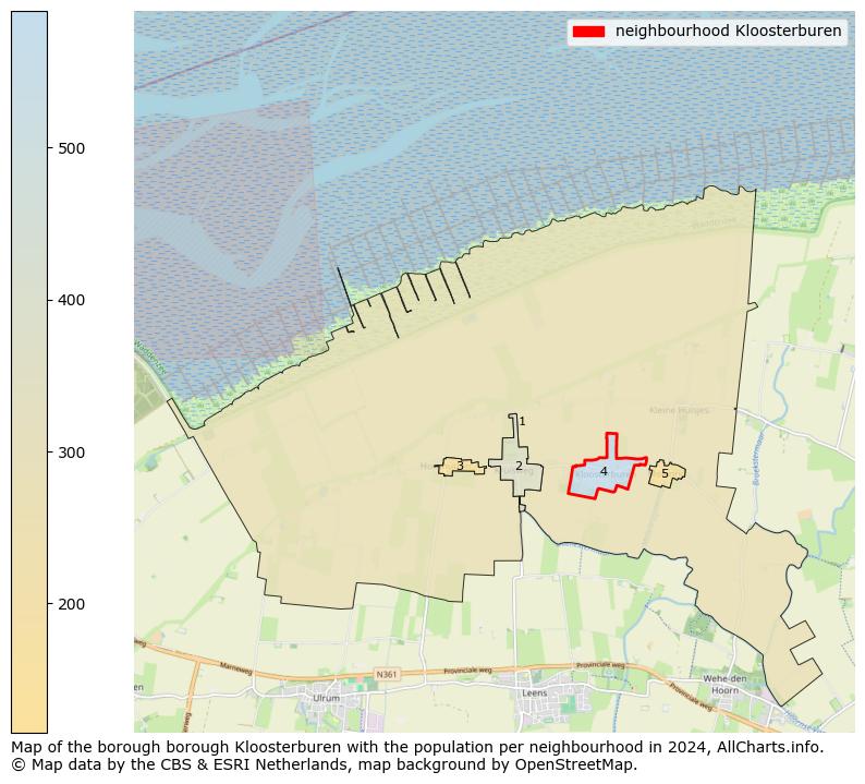 Image of the neighbourhood Kloosterburen at the map. This image is used as introduction to this page. This page shows a lot of information about the population in the neighbourhood Kloosterburen (such as the distribution by age groups of the residents, the composition of households, whether inhabitants are natives or Dutch with an immigration background, data about the houses (numbers, types, price development, use, type of property, ...) and more (car ownership, energy consumption, ...) based on open data from the Dutch Central Bureau of Statistics and various other sources!